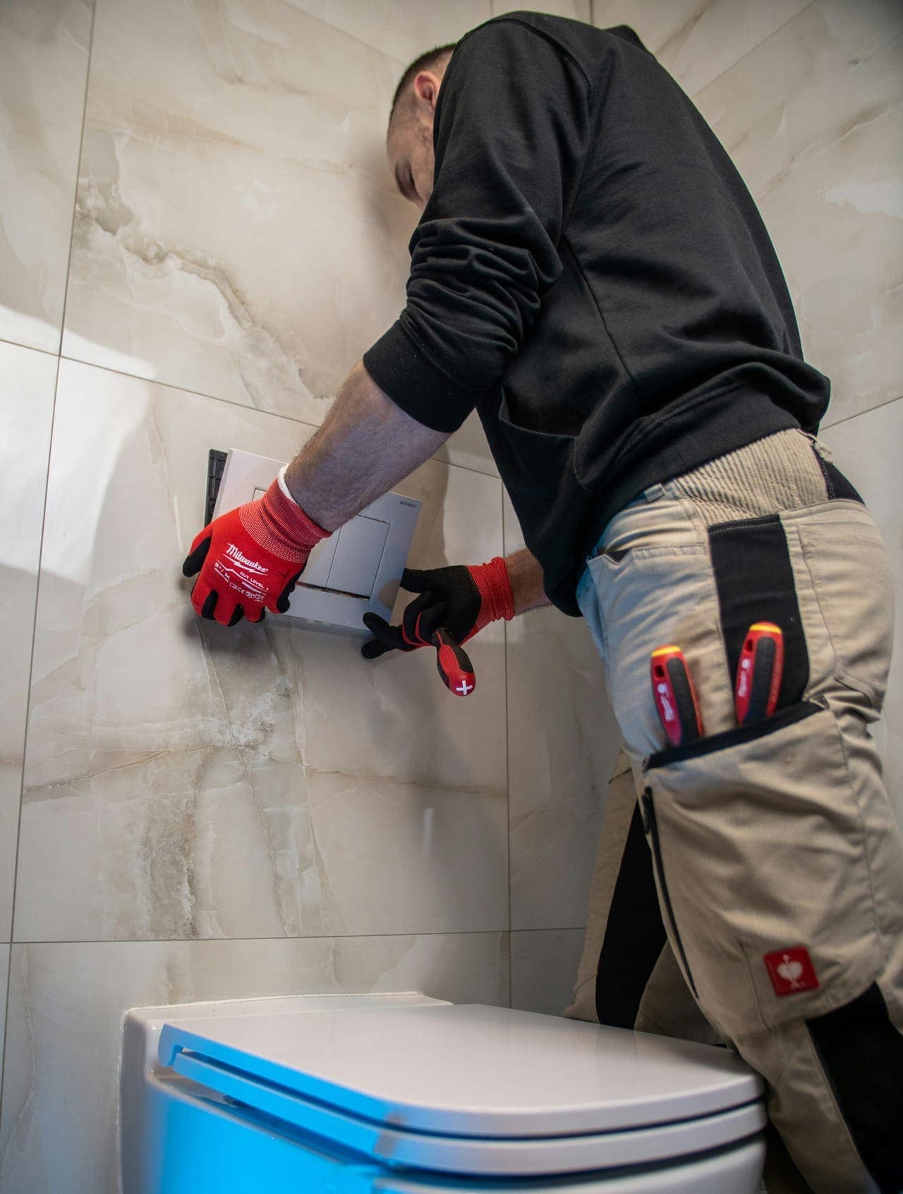 Reprise des réseaux sur un chantier de rénovation LUVA BAT en Essonne