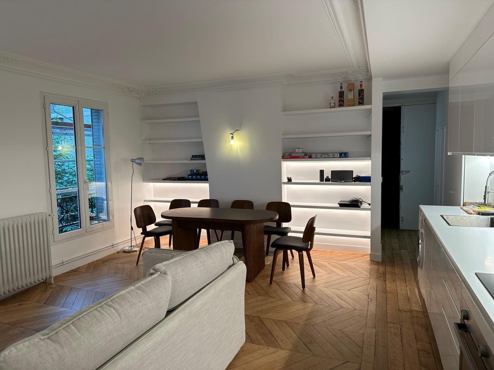 Pose de parquet chevron réalisée par LUVA BAT en Essonne